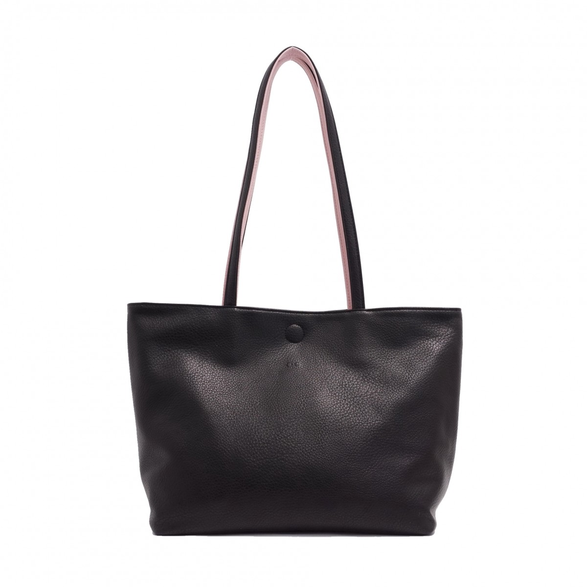 Brooke 2-in-1 Reversible Tote - Black / Pale Pink 